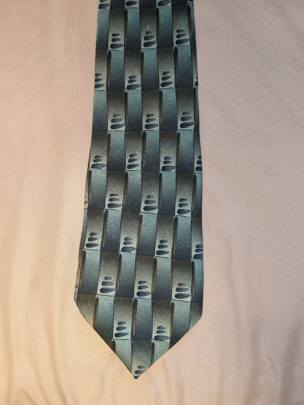 J. Garcia Scaly Monster And Blue Man Silk Tie